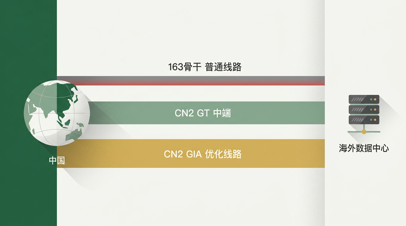 线路对比:163骨干 vs CN2 GT vs CN2 GIA